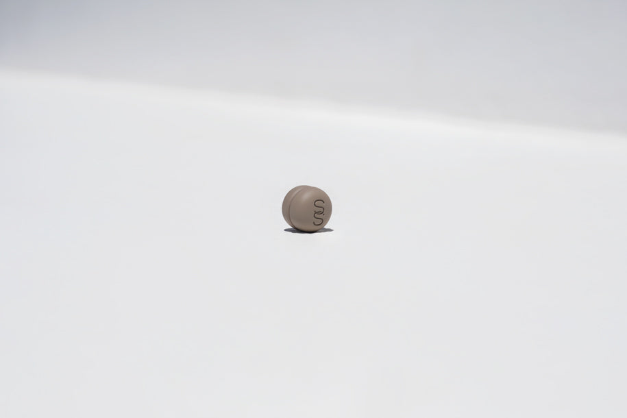 Monogram Taupe Stay Up Pin